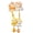 C, variant on 1 Pair Keychain with Bell Cartoon Dog Shape Magnetic Design Key Chain Keys Bags Phones Small Items Accessories