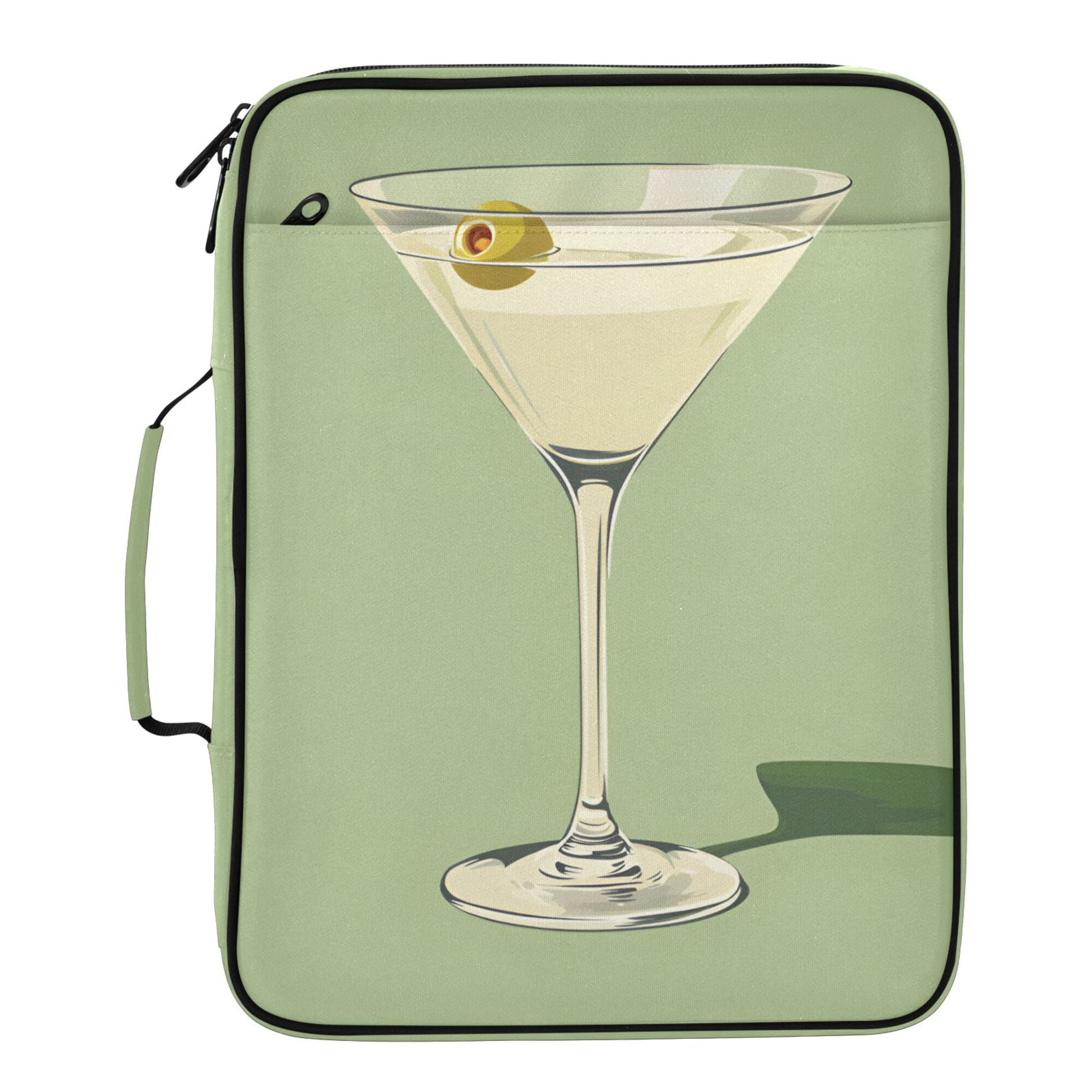 FORMRS Accordion File Folder A4 Size 7-Pocket Expanding Document Organizer Bag with 3 Ring Binder, Light Green Martini