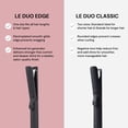 thumbnail image 6 of L'ANGE HAIR Le Duo Edge 360° Airflow Titanium Styler Blush | 1” Wide Titanium Plates with Rounded Corners & Softly Beveled Edges (Black), 6 of 10