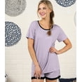 thumbnail image 3 of Doublju Women's Short Sleeve Round Neck Pajama Sleepwear 2 pcs Set (Plus Size Available), 3 of 5