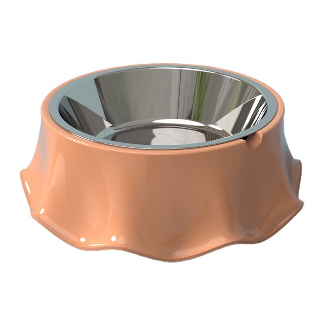 CSChome Bol pour Animaux Bol Alimentaire en Acier Inoxydable Alimentation Teddy Boisson Séparé Double Alimentation
