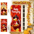 thumbnail image 7 of Todaioua 35x71 Inch Happy Thanksgiving Banner Door Cover, Fall Harvest Turkey and Pumpkin Themed Porch Sign, Front Door Wall Backdrop for Indoor Outdoor Party and Photo Booth​​, 7 of 7