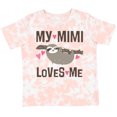 thumbnail image 3 of Inktastic My Mimi Loves Me Sloth Girls Toddler T-Shirt, 3 of 5