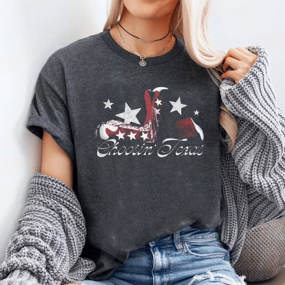 Ella Langley Graphite Choosin' Texas Stars T-shirt Sizes S-5XL