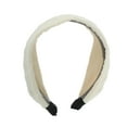 thumbnail image 3 of Unique Bargains 1 Pc Headband Chiffon Wide Hair Accessories Beige, 3 of 5