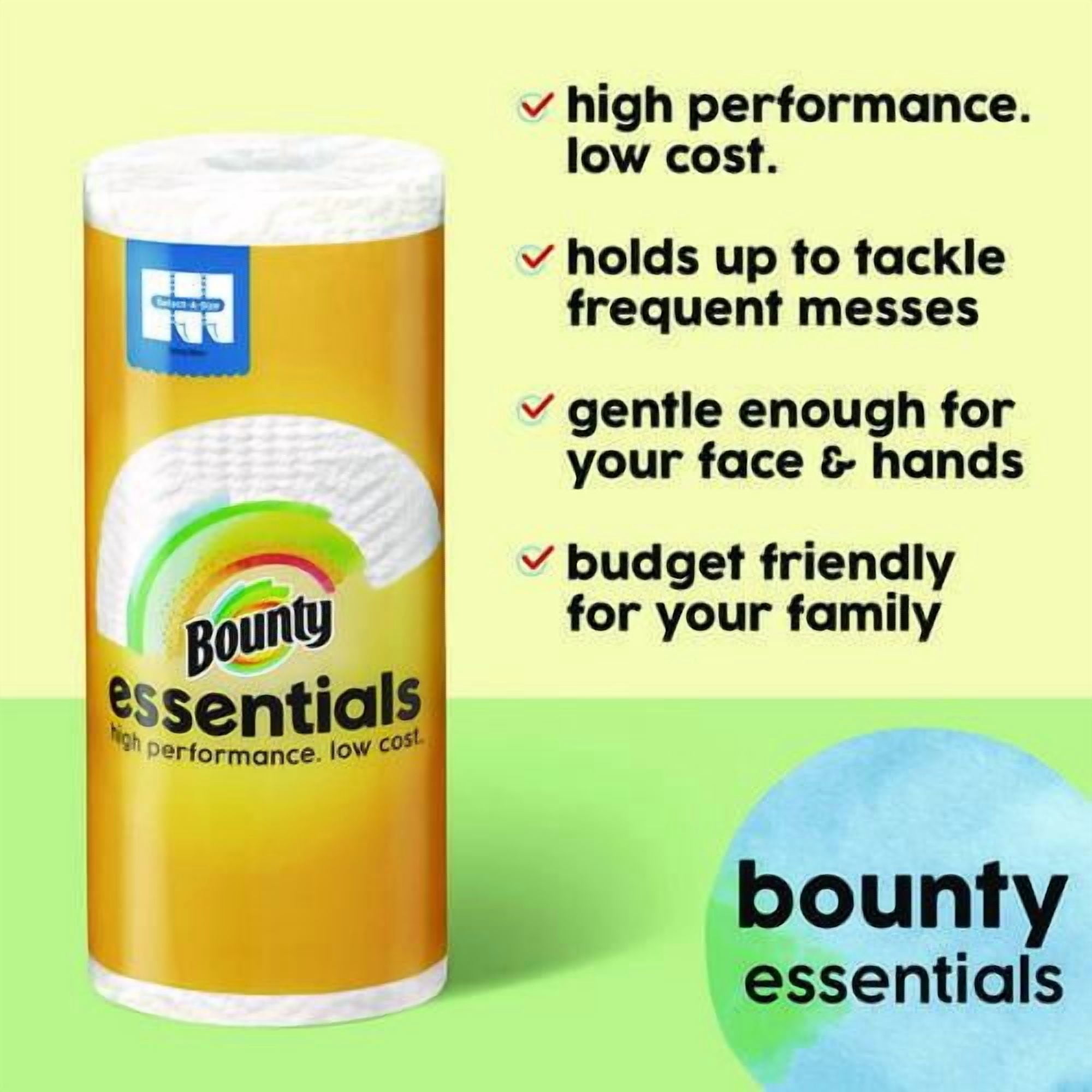 Essentials Select-A-Size Kitchen Roll Paper Towels, 2-Ply, 108 Sheets/Roll, 12 Rolls/Carton | Bundle of 2