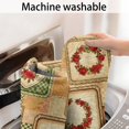 thumbnail image 5 of Pioneer Flower Floral Print Pattern Bathroom Rugs Mat, Non Slip Microfiber Bathroom Rug with Rubber Backing, Soft Mats for Bathroom Floor Tub Shower, 17"x27", 5 of 5