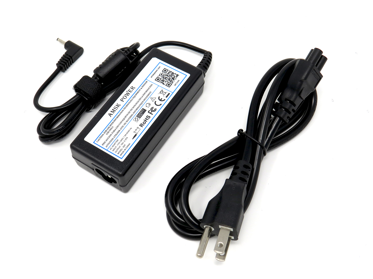 AMSK POWER AC Adapter for Samsung Series 5 Chromebook 500c21 Xe500c21 Xe550c22 Xe550c22-a01us - image 1 of 3