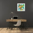 thumbnail image 3 of Saunders, Alonzo 12x12 White Modern Wood Framed Museum Art Print Titled - Bright Happy Thoughts II, 3 of 4
