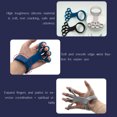 thumbnail image 3 of Pinza De Mano Pinza De Mano Tmvgtek Silicona Hand Grip Artritis Muñeca Estiramiento Dedo Entrenador Ejercicio (Azul), 3 of 4