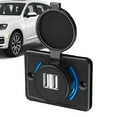 thumbnail image 5 of RV USB Outlet, 3 1A USB Outlet Wall Mount Panel, Car USB Socket, USB Charging Station, USB Outlet Adapter Replacement with Cover for ATV Bus Boat RV, 5 of 9