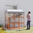 thumbnail image 3 of PawHut 81"H Large Catio with Floor to Prevent Escaping & Easy Cleaning, 3 of 10