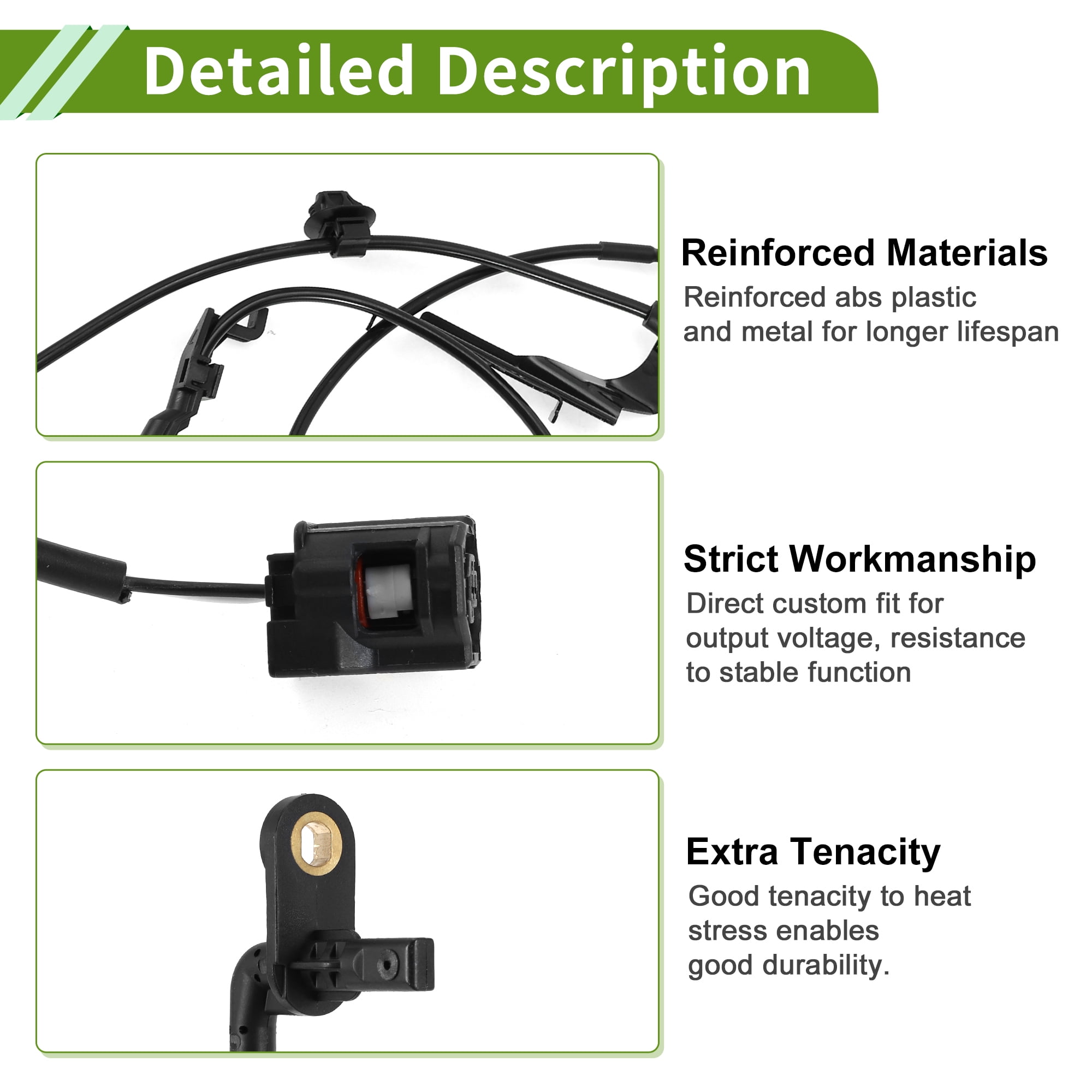Unique Bargains ABS Wheel Speed Sensor on Front Left Vehicle