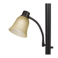 thumbnail image 4 of Catalina Lighting Kerrington 71'' Floor Lamp with Amber Glass Bell Shade Transitional Floor Light Fixture for Living Room, Bedroom or Office, Oil Rubbed Bronze, 4 of 10