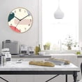 thumbnail image 5 of Reloj de pared redondo, silencioso, sin tictac, madera natural, decoración del hogar para sala de estar, cocina, dormitorio y oficina, 5 of 5