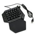 thumbnail image 1 of Clavier de Jeu, Design Ergonomique Clavier à une Main Interrupteur Bleu pour PC pour PC Gamer, 1 of 8
