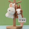 thumbnail image 5 of Lindo muñeco de conejo de peluche Verosimilitud, conejito, llavero, bolso, colgante, juguetes de peluche, regalos de cumpleaños para bebés y niños, conejos de juguete, 5 of 5