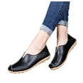 thumbnail image 4 of Huesdet Women Loafers Casual Hollow Out Slip On Platform Loafers Work Shopping Travel Shoes(Black,9.5), 4 of 6
