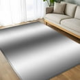 thumbnail image 4 of Gray White Ombre 5x7 Area Rugs, Abstract Art Modern Grey Gradient Non-Skid Rubber Backing Large Rectangle Rugs - Living Room Bedroom Home Office, Indoor Floor Mat Carpets Washable Rug, 4 of 9