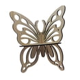 thumbnail image 3 of Estante esquinero con forma de mariposa, estante de pared de madera, estante de almacenamiento montado en la pared Color de la madera, 3 of 9
