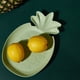 thumbnail image 5 of Platos de plástico con forma de piña, platos para dulces, fáciles de limpiar, duraderos, de color liso, para sala, cocina y oficina, aptos para alimentos, platos versátiles para servir. Blahzhy, 5 of 7