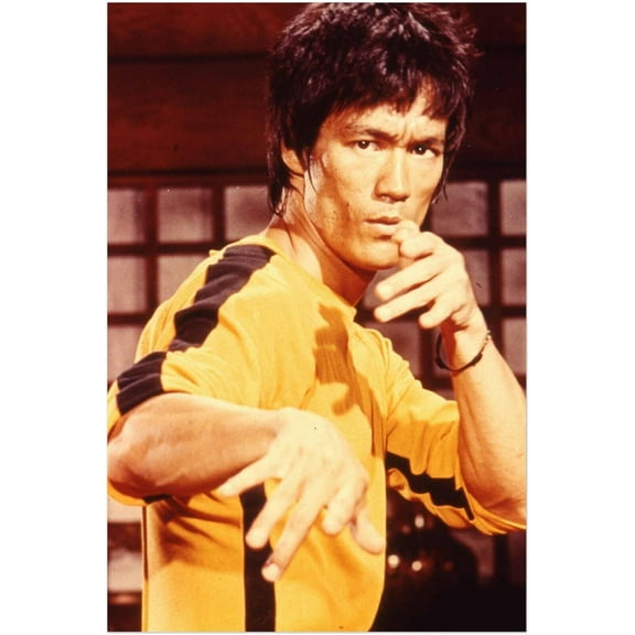 Bruce Lee in Game of Death - Bruce Lee Movie Portrait Poster (8x12Inches)