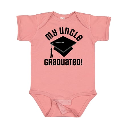 

Inktastic Graduation My Uncle Graduated Gift Baby Boy or Baby Girl Bodysuit