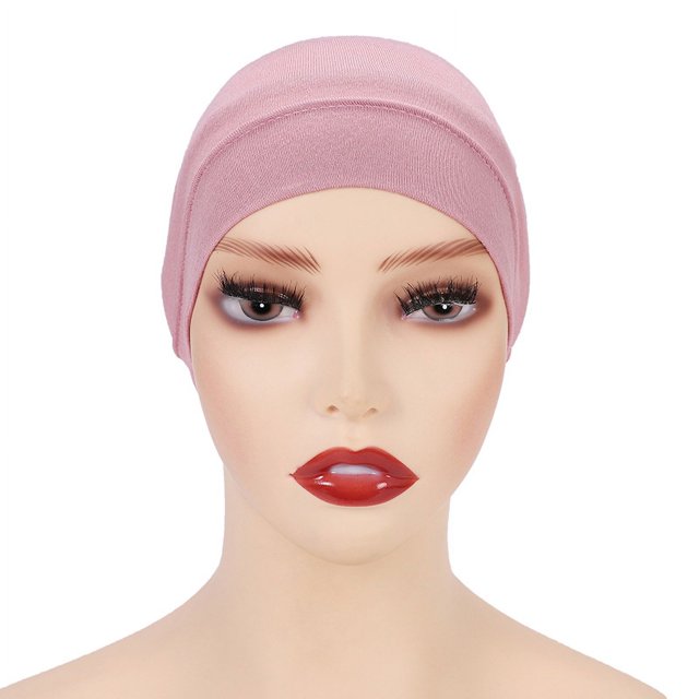 Gorra cilíndrica monocromática modal, gorra de base, gorra de cuello de mujer de algodón mercerizado de alta elasticidad