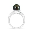 thumbnail image 2 of ANGARA Tahitian Cultured Pearl and Diamond Loop Ring in 14K White Gold for Women | June Birthstone, Birthday, Anniversary, Jewelry Gift for Women | Pearl Ring, 2 of 8