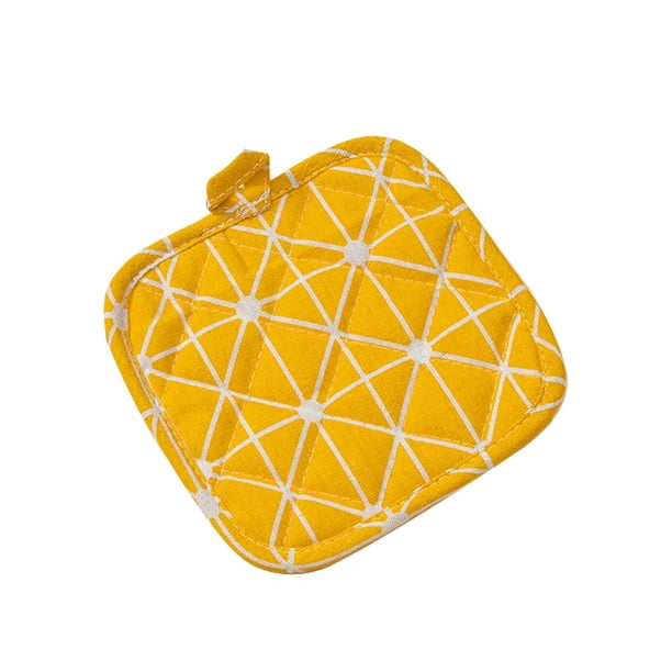Billuyoard Mantel para mesa, soporte para ollas, manoplas para horno, almohadillas calientes sin rebabas, accesorios para el hogar, herramientas para Mostrada amarillo Billuyoard HA083244-03