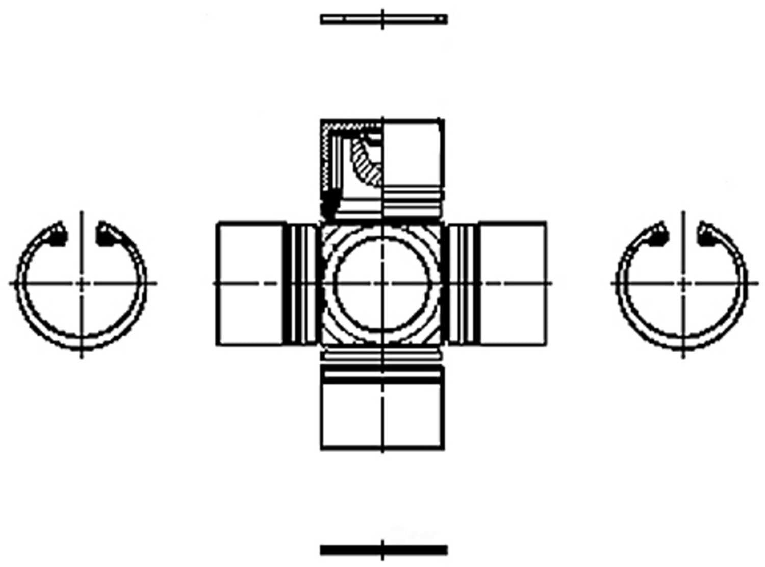 Spicer 7687200600160 Universal Joint, Non-Greaseable