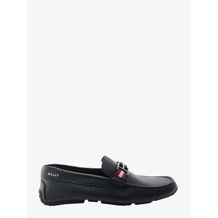 

MAN Leather loafer with frontal monogram