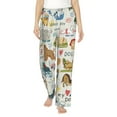 thumbnail image 2 of Picia Dogs Funny Pets Womens Soft Woven Cotton Elastic Waistband Sleep Pajama Pant Lounge Sleep Pant With Pockets And Drawstring-Large, 2 of 9