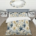 thumbnail image 2 of Designart "Jungle In Serenity II" Blue Plants Bedding Covert Set - Bohemian & Eclectic Bed Set With 2 Shams, 2 of 5