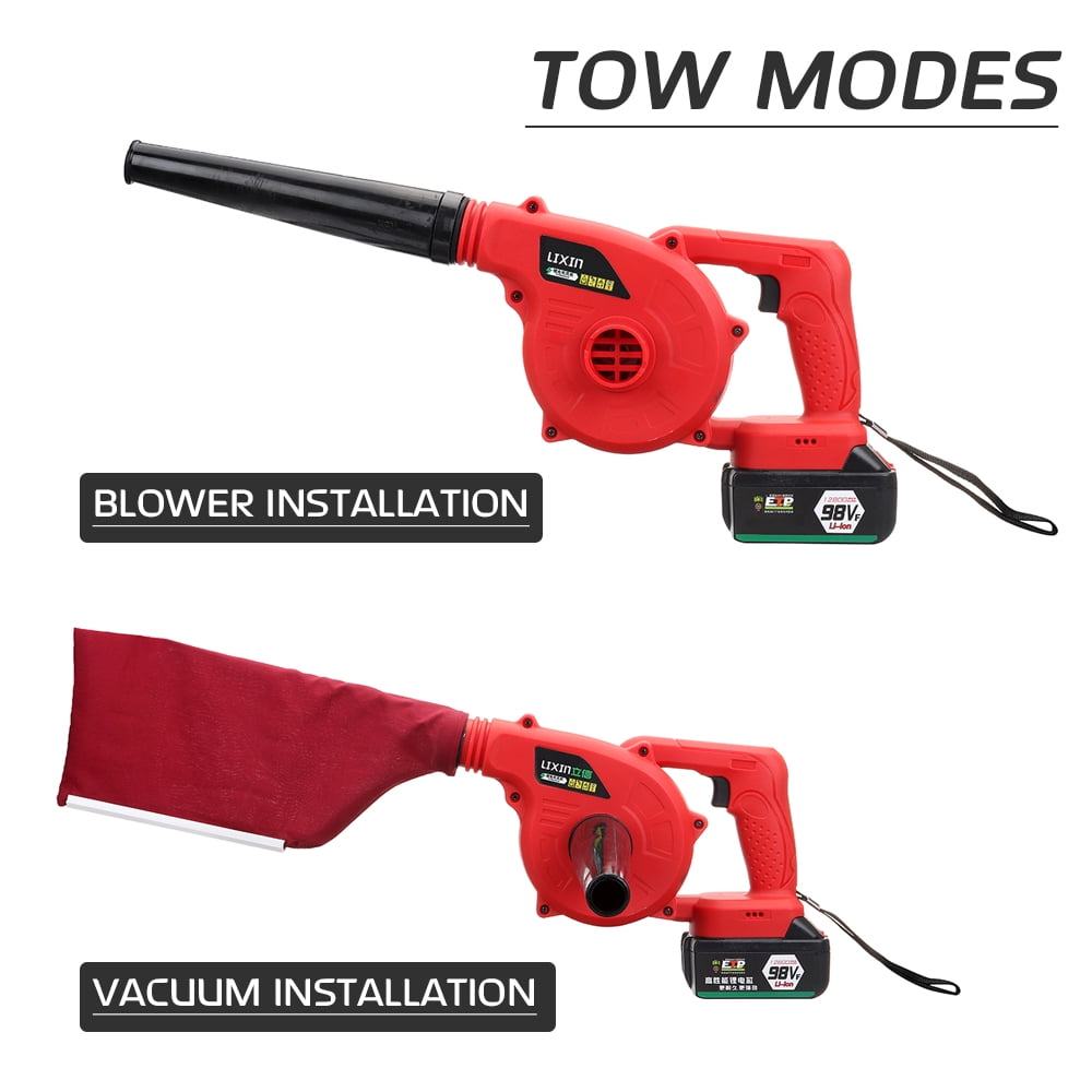 12V Cordless Leaf Blower incl 12800mAh Li-ion Battery & Charger Garden TOOL 