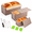 Rose Gold, variant on 3 Pack Pullman Loaf Pan With Lids Non-stick Bread Heavy Duty Carbon Steel Corrugated Toast Box For Baking Square Pans Homemade Sa