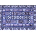 thumbnail image 1 of Ahgly Company Machine Washable Indoor Rectangle Abstract Blue Modern Area Rugs, 5' x 8', 1 of 4