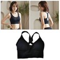 thumbnail image 4 of Comfort Cotton Sports Crop Top Chaleco Running Ropa interior, Keep  Negro Cola  Sujetadores deportivos para mujer, 4 of 8
