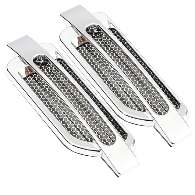 Soumake 1 Pair Car Hood Side Air Flow Vent Cover Intake Grille Duct Decoration Stickers