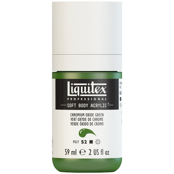 Liquitex Professional Soft Body Acrylic Color, 2 oz., Chromium Oxide Green