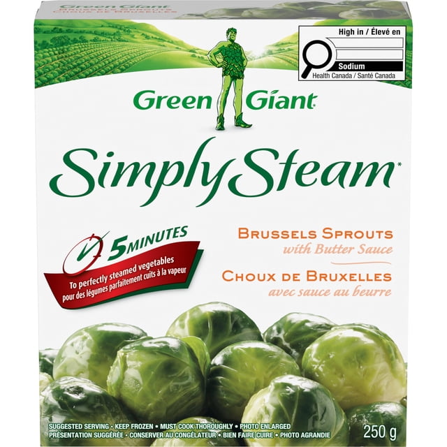 Green Giant Simply Steam* Brussels Sprouts in Butter Sauce, 250 g