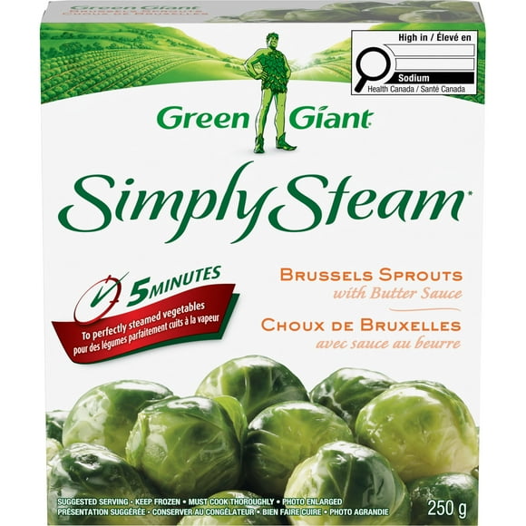 Green Giant Simply Steam Brussel Sprouts. For A Meal Or Side In Just 5 Minutes., Simply Steam Brussel Sprouts.