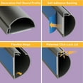thumbnail image 5 of D-Line Gray Half Round TV Cord Cover, 2x1in, 18in Length, 5 of 7