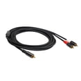 thumbnail image 1 of Dual Audio Cable Aluminum Alloy Y Adapter Connector Extension Cor for Mixer, Amplifier, Sound Card, Active Speaker, 1 of 7