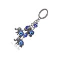 thumbnail image 5 of Lucky Evil Eye Llavero de coche Adorno colgante Elefante plateado con colgante de ojo azul Llavero de cuentas de resina negra Evil Eyes para accesorios de espejo retrovisor, mochila, dijes de moneder TUNC Sencillez, 5 of 5