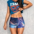 thumbnail image 3 of Lsque Cloud Cute Rabbit Pattern High Waisted Biker Shorts for Women-Tummy Control Fitness Athletic Workout Running Yoga Gym Shorts,Moisture-Wicking-XX-Large, 3 of 9