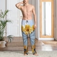 thumbnail image 2 of Fuzoiu Vibrant Butterfly And Sunflowers Print Men's Pajama Pants,Lounge Pants for Men,Lounge PJ Bottoms,Sleepwear Pants with Drawstring Pockets -XX-Large, 2 of 6