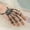Black, variant on Halloween Hand Skull Skeleton Elastic Bracelet Rings Cool Women Bangle Fashion-Gold
