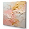 thumbnail image 2 of Designart "Fusion Of Gold And Pink Paint I" Abstract Painting Wall Art Prints, 2 of 7