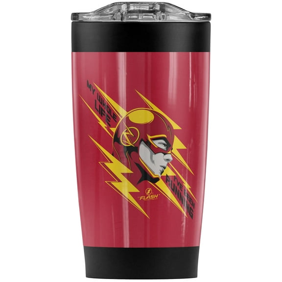 The Flash Tv Series/My Life Stainless Steel Tumbler 20 oz Coffee Travel Mug/Cup, Vacuum Insulated & Double Wall with Leakproof Sliding Lid | Great for Hot Drinks and Cold Beverages